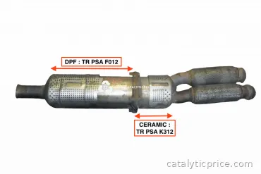TR PSA K312 + TR PSA F012 catalytic converter