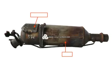 TR PSA K241 + TR PSA F005 catalytic converter