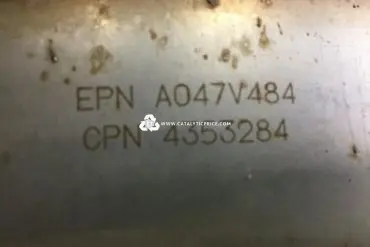 EPN A047V484 CPN 4353284 catalytic converter