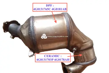 محوّل حفّاز 4G0131703P 4G0178AH (CERAMIC)