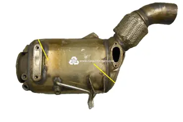 catalisador 1711858 (dpf + metal)